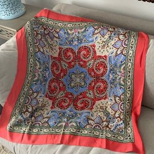 Calypso st barth 100% silk scarf. NEW